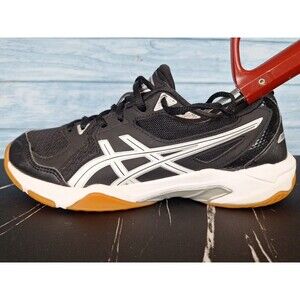 ASICS Gel-Rocket 11 Men's Black White Gum Sole Court Shoe Sz 8